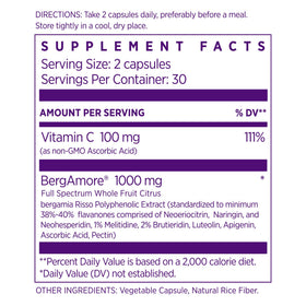 NAOMI Bergamote 1000mg capsules à l'intérieur de la boîte
