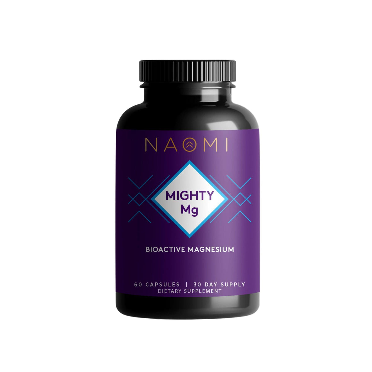 NAOMI Mighty Mg flacon de 30 capsules de magnésium glycinate et malate