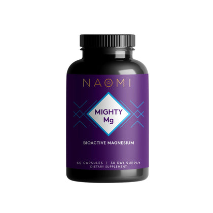 NAOMI Mighty Mg flacon de 30 capsules de magnésium glycinate et malate