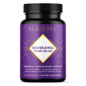 NAOMI Resvératrol Bio 250mg gélules vue de face