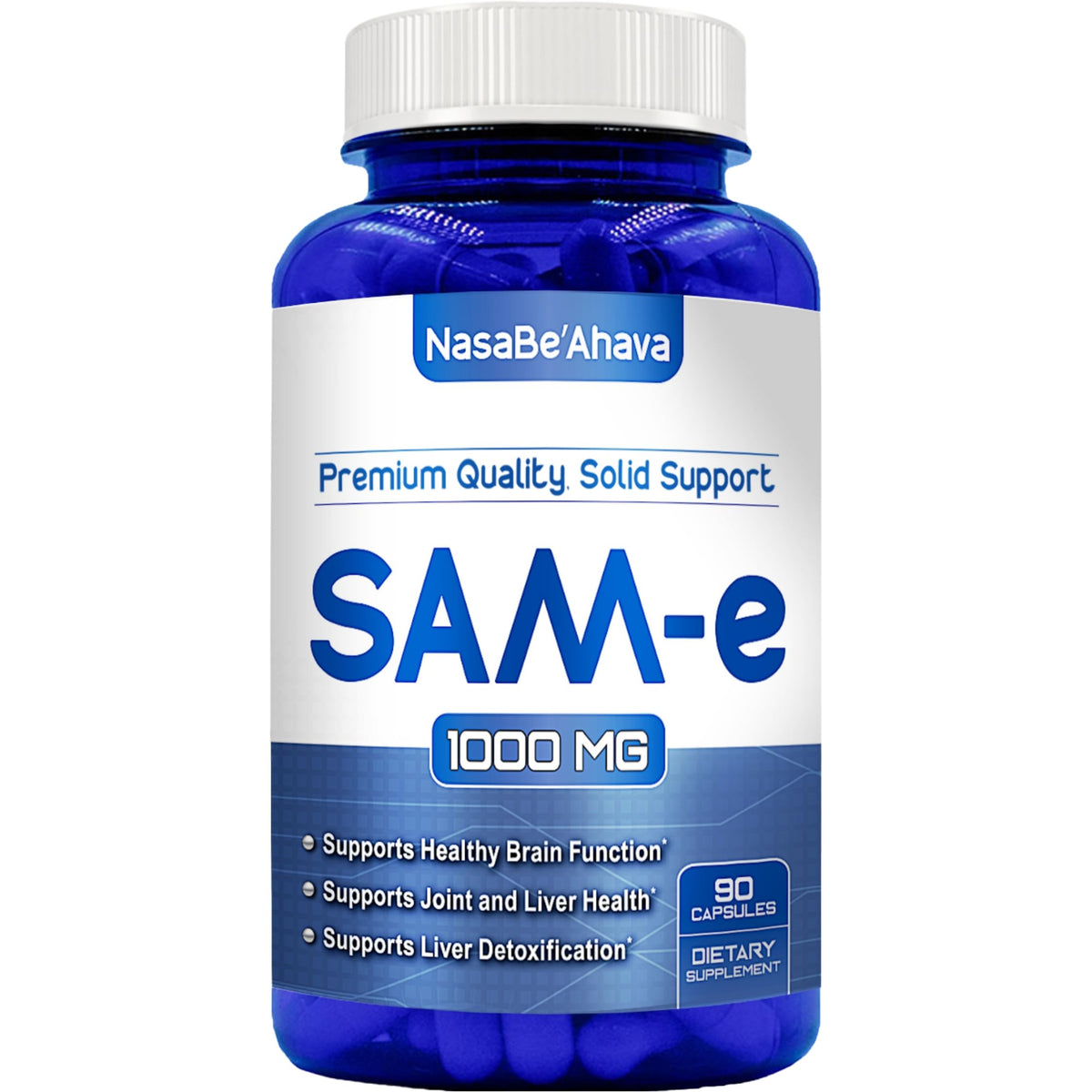 NasaBeahava SAM-e 1000mg complément alimentaire vue de face