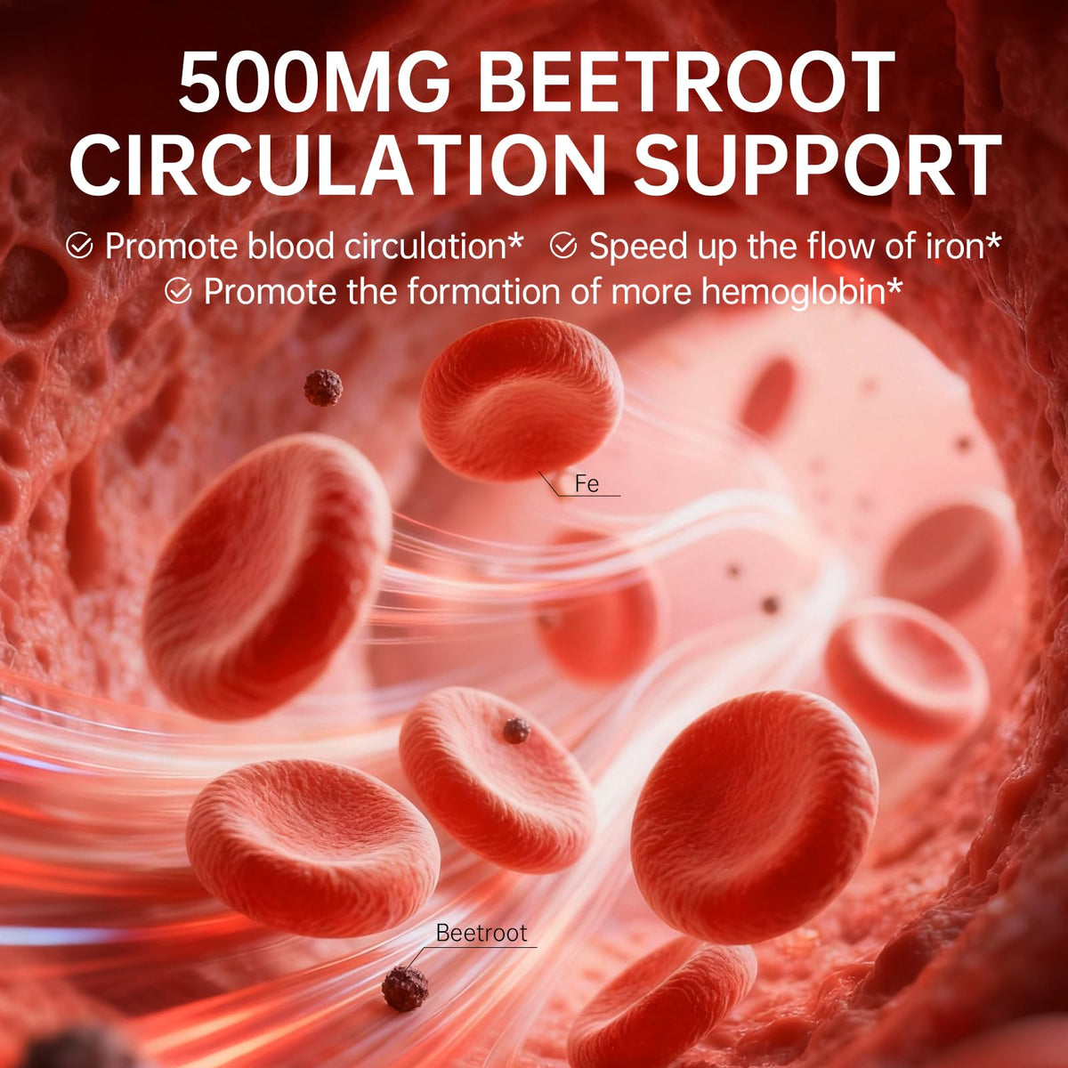 Natener Complément Alimentaire Fer 36mg avec Betterave 500mg, capsules à l'intérieur du flacon