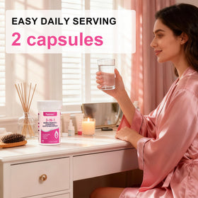 Natener Probiotiques Vaginal 3 en 1 - capsules sur un fond neutre