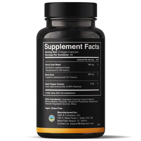 Natgrown Complément Alimentaire Maca et Epimedium 120 Capsules avec des ingrédients naturels