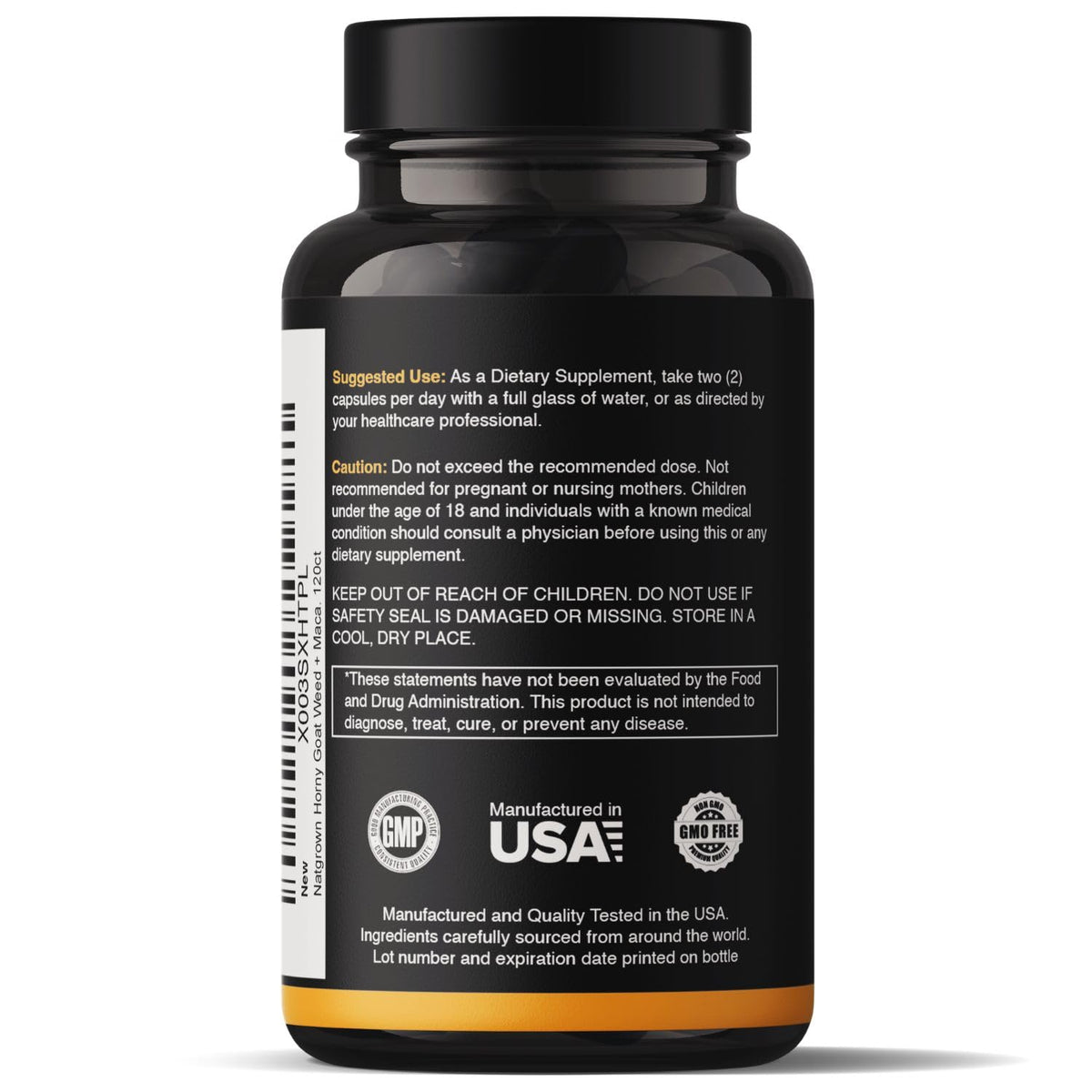 Natgrown Complément Alimentaire Maca et Epimedium 120 Capsules et instructions d'utilisation