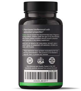 Natgrown Quercetine avec Bromélaïne 120 capsules côté
