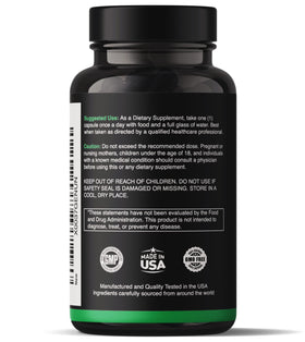 Natgrown Saw Palmetto 500 mg étiquette du flacon