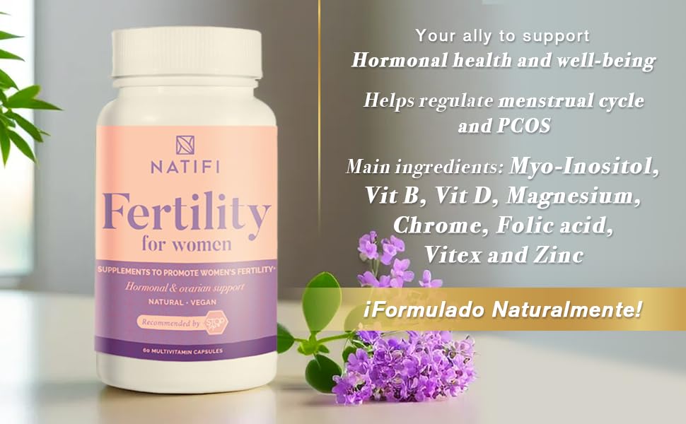 Natifi Compléments Alimentaires Prénatals 60 Capsules avec un verre d'eau