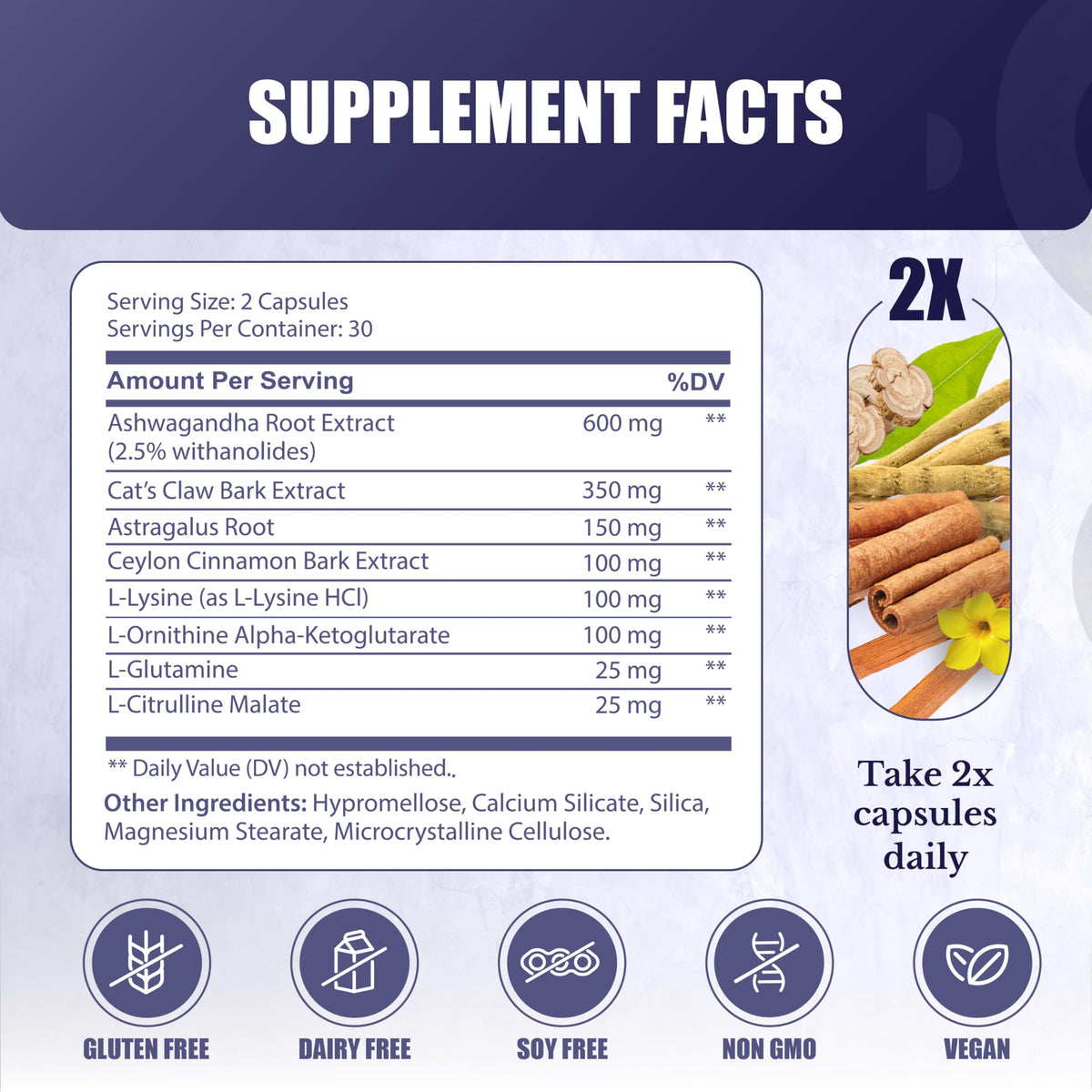 NATION HEALTH MD ActiveSpan contenant 600 mg Ashwagandha