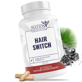 NATION HEALTH MD Compléments Alimentaires Cheveux 59g vue avant
