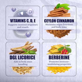 NATION HEALTH MD Gluco24 avec description des ingrédients