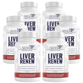 NATION HEALTH MD Liver Renew 60 capsules vue de face