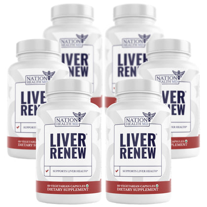 NATION HEALTH MD Liver Renew 60 capsules vue de face