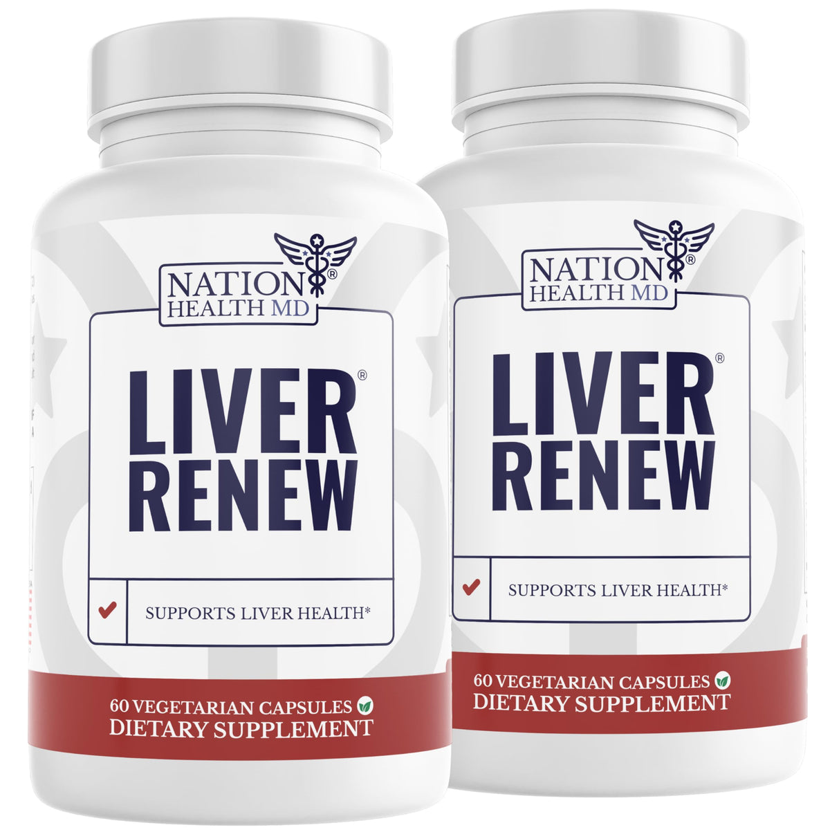 NATION HEALTH MD Liver Renew capsules en bouteille