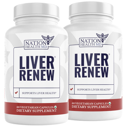 NATION HEALTH MD Liver Renew capsules en bouteille