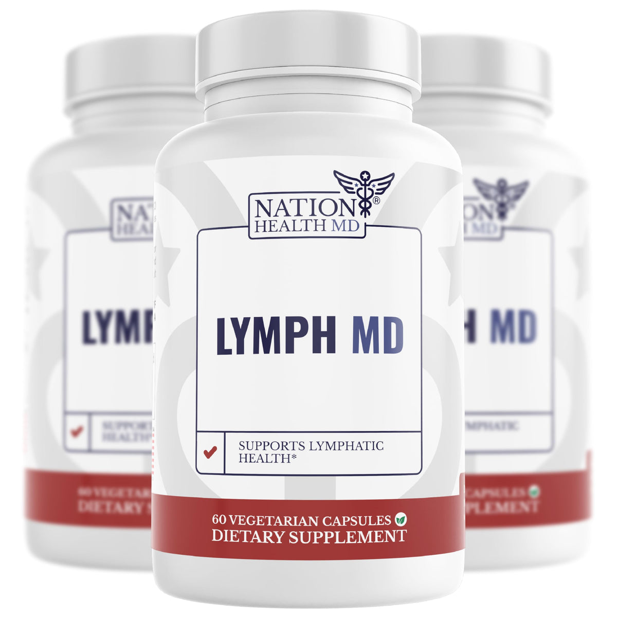 NATION HEALTH MD Lymph MD flacon de 60 capsules vue de face