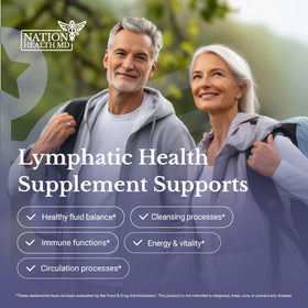 NATION HEALTH MD Lymph MD flacon ouvert avec capsules