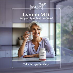 NATION HEALTH MD Lymph MD sur un fond blanc
