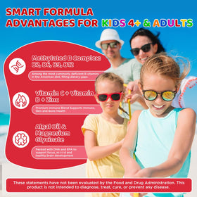 NATISLAND Acide Folinique Gummies 60 unités, gummies à la fraise