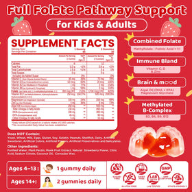 NATISLAND Acide Folinique Gummies 60 unités, ingrédients