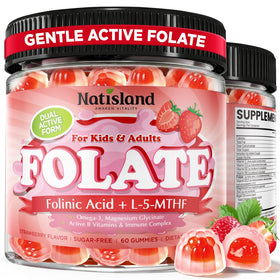 NATISLAND Acide Folinique Gummies 60 unités, vue de face