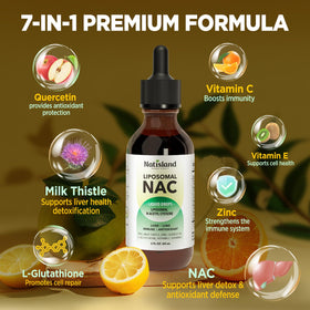 NATISLAND Gouttes de NAC Liposomales 600 mg en contexte familial