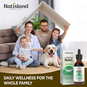 NATISLAND Gouttes de NAC Liposomales 600 mg prise avec une cuillère