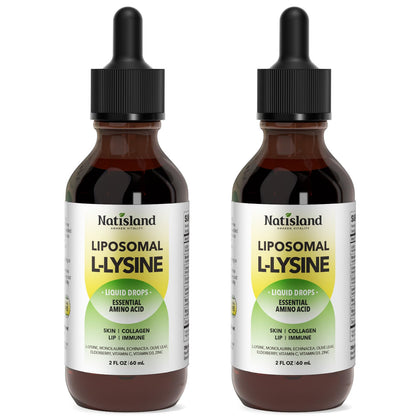 NATISLAND Gouttes L-Lysine Monolaurine 1000mg flacon avant