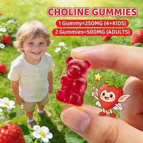 NATISLAND Gummies de Choline 500mg avec ingrédients