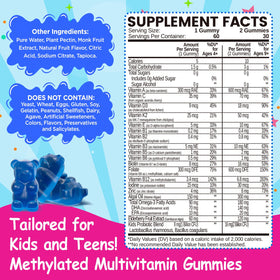 NATISLAND Multivitamines Methylées pour Enfants - ingrédients