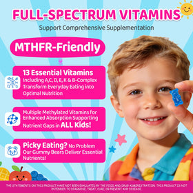 NATISLAND Multivitamines Methylées pour Enfants, ingrédients principaux