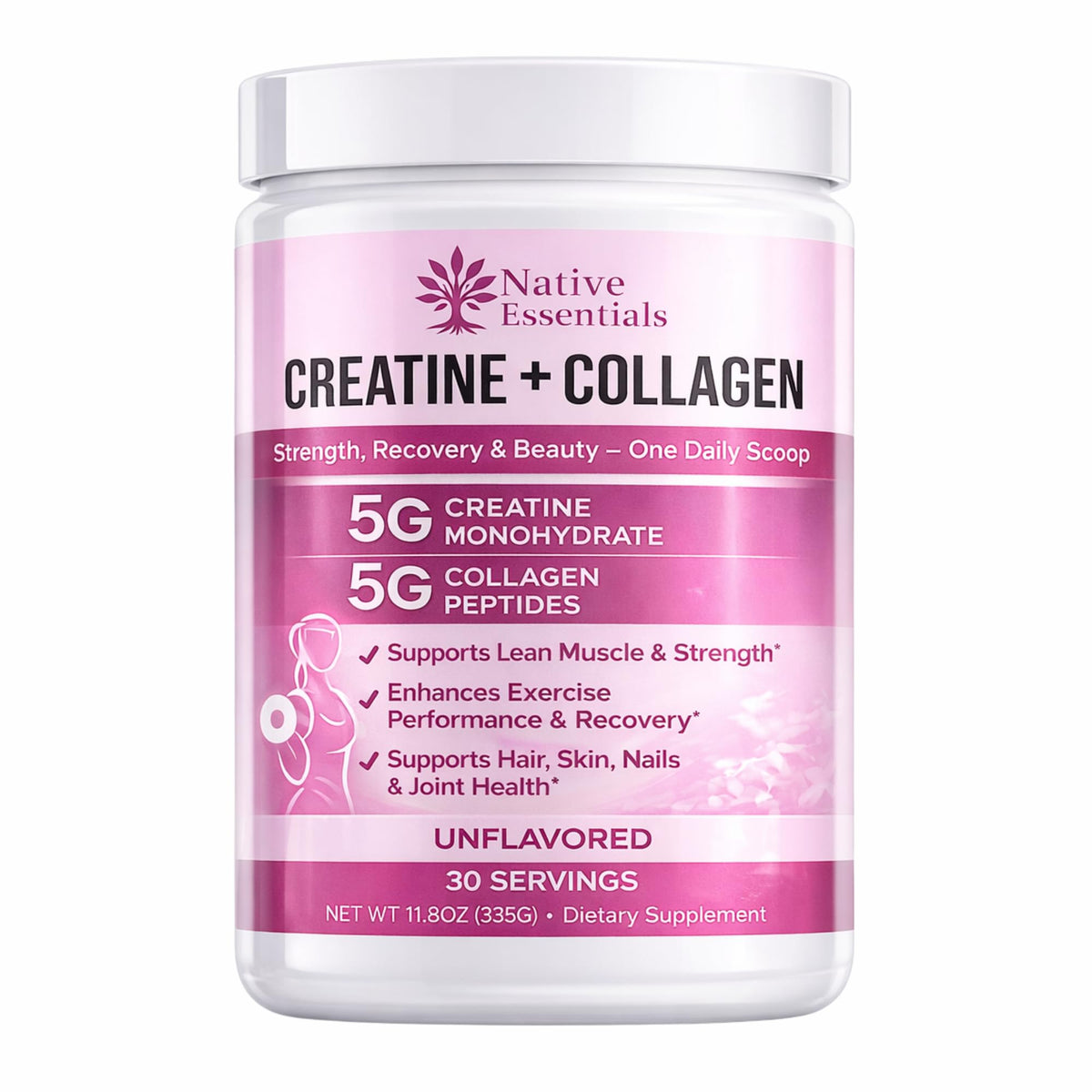 Native Essentials Créatine pour Femmes emballage avant