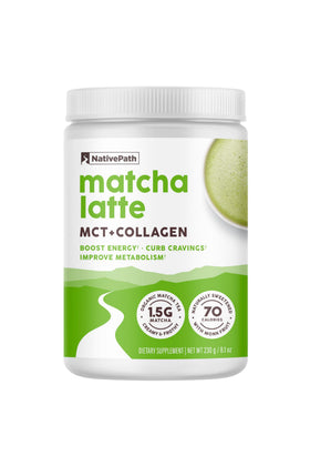 NativePath Collagen Latte Matcha 20 portions, emballage avant