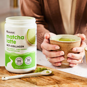 NativePath Collagen Latte Matcha, préparation de la boisson