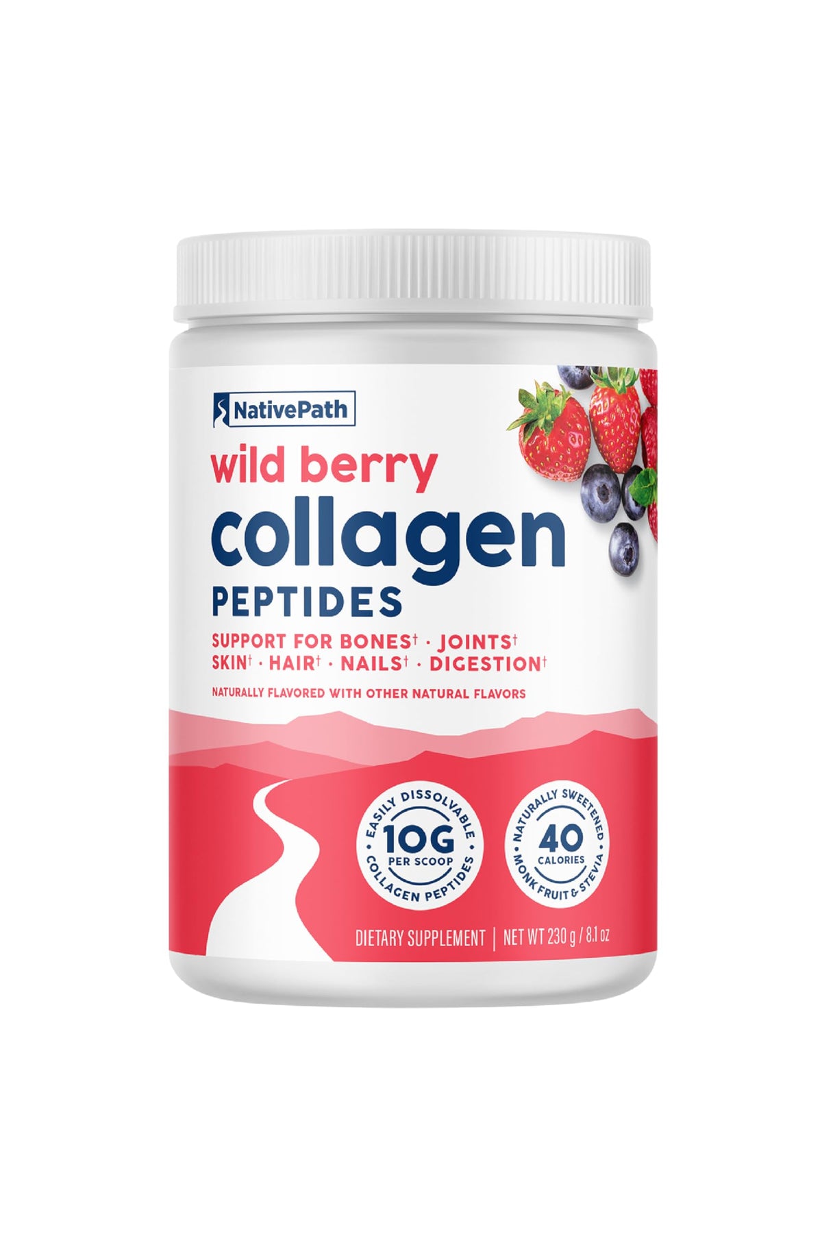 NativePath Collagène Peptides Baies Sauvages emballage avant