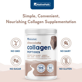 NativePath Collagène Peptides Chocolat 268g dans une cuisine