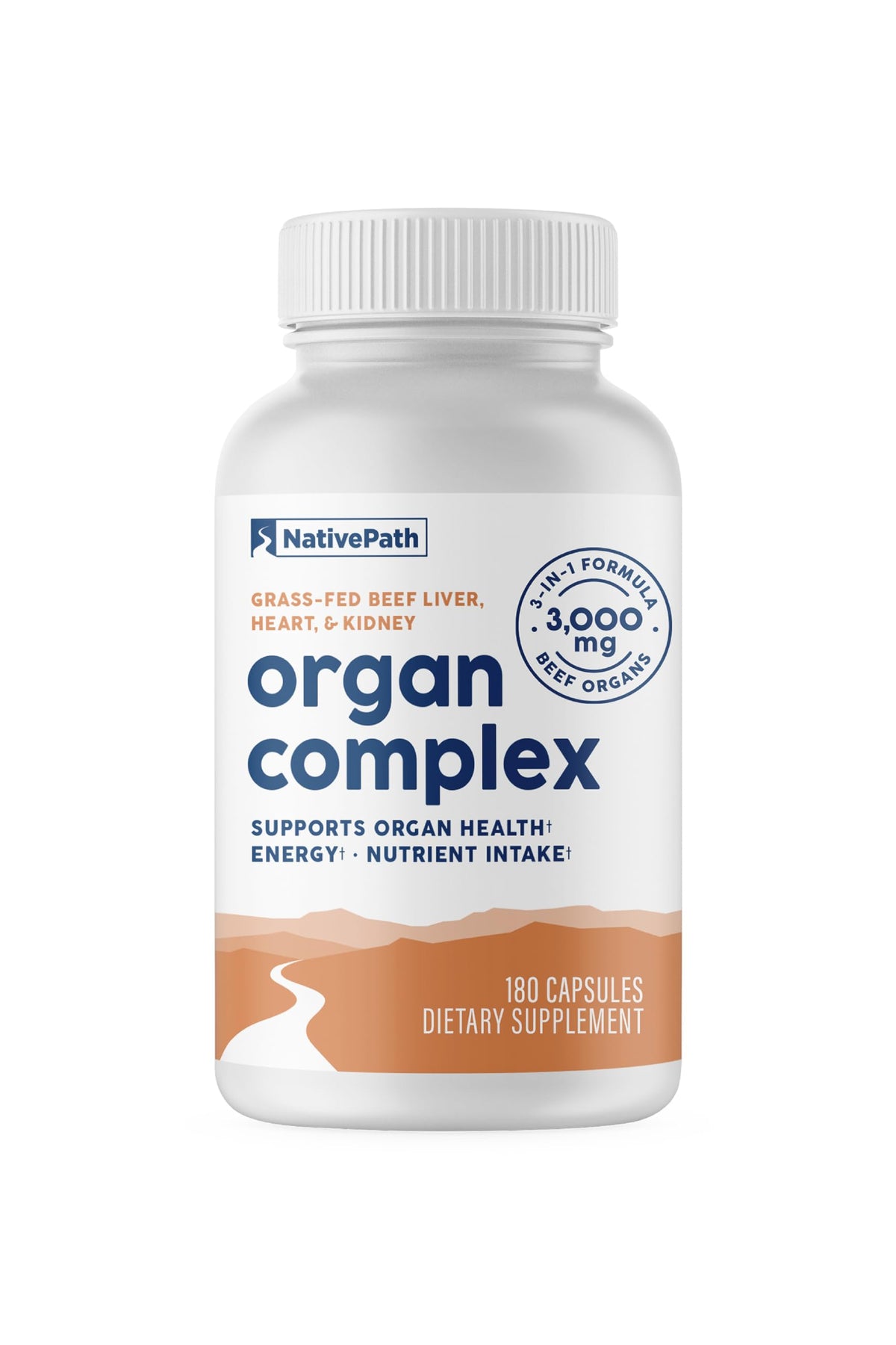 NativePath Complex Organ de Boeuf 180 capsules vue de face