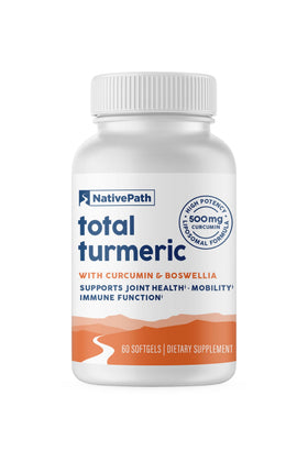 NativePath Curcuma avec Boswellia 60 gélules molles vue de face