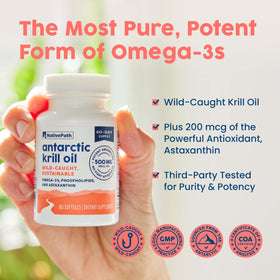 NativePath huile de krill antarctique 500mg gélules arrière