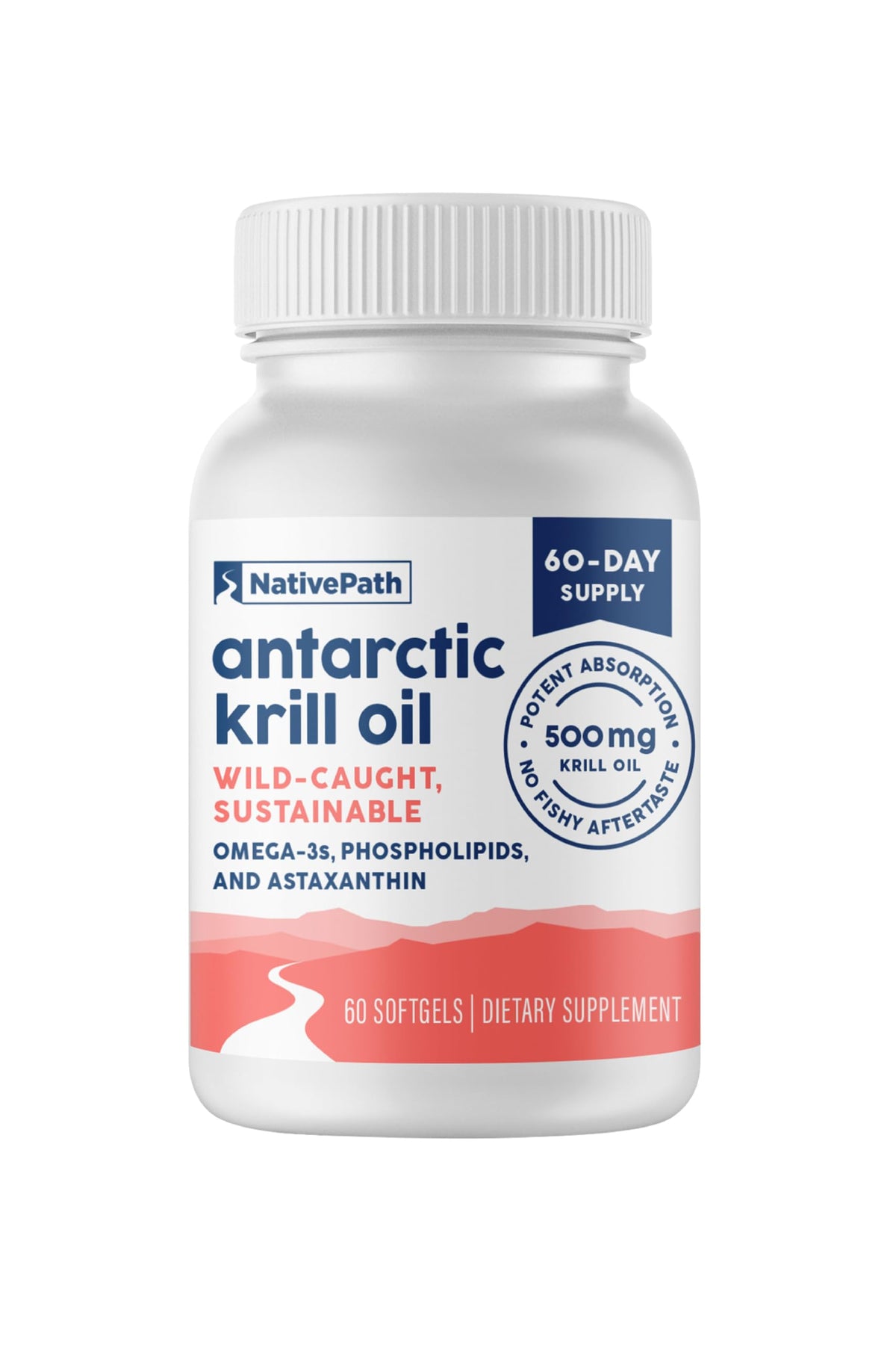 NativePath huile de krill antarctique 500mg gélules avant