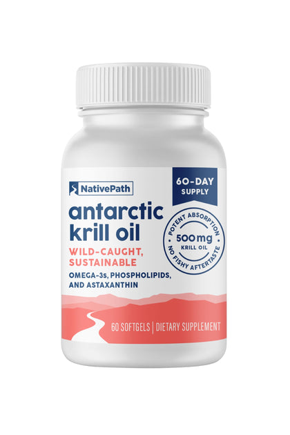 NativePath huile de krill antarctique 500mg gélules avant