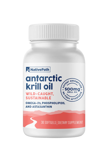 NativePath huile de krill Antartique 500mg boîte avant