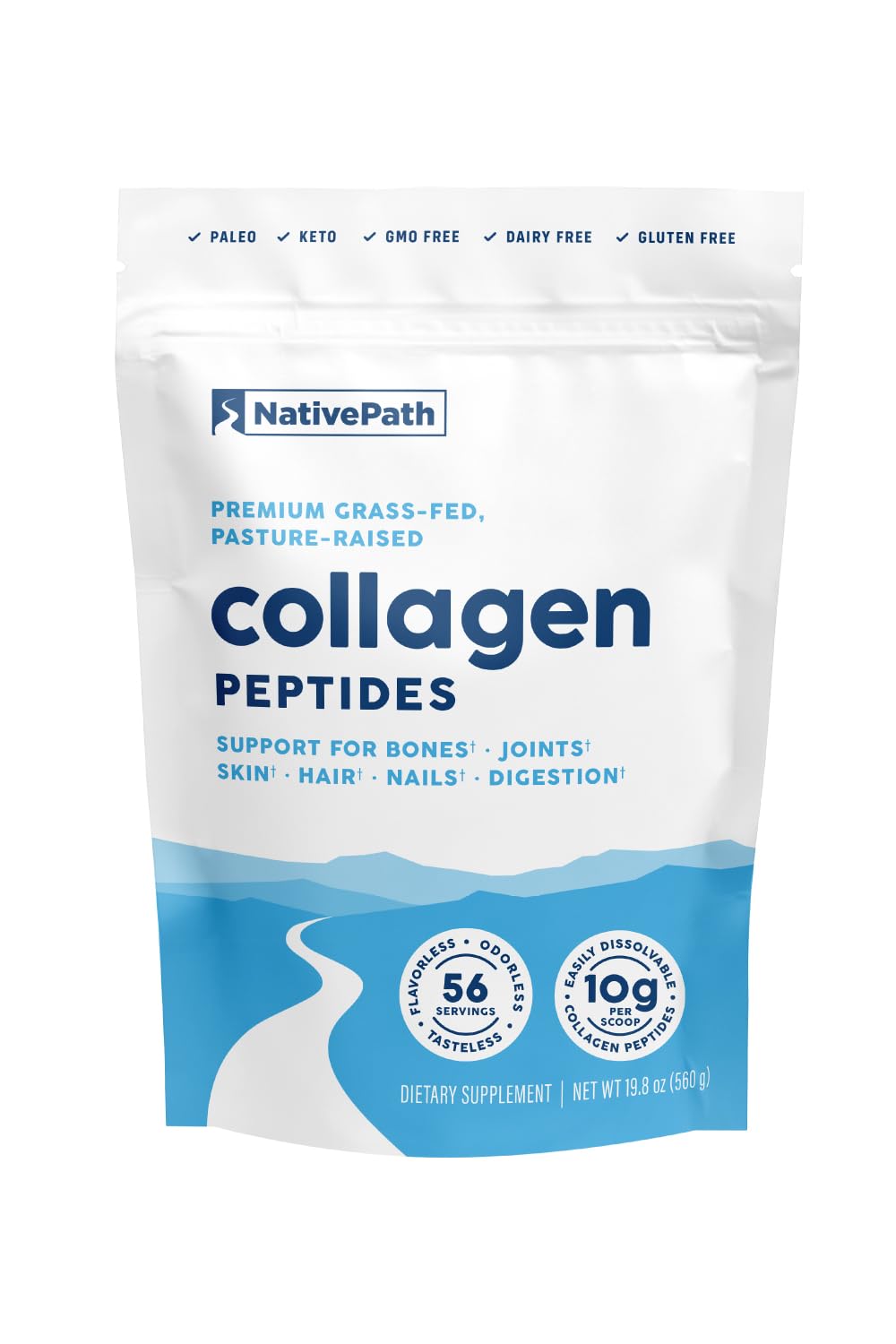 NativePath Poudre de Collagène Hydrolysé Type 1 & 3 590g vue avant