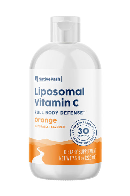 NativePath Vitamine C Liposomale 500mg Orange - vue avant de l'emballage
