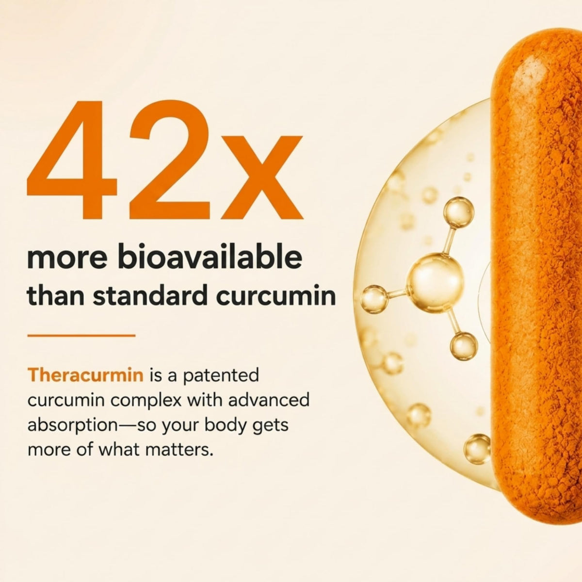 Natleo USA Curcuma Theracurmin 120 gélules arrière avec informations nutritionnelles