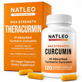 Natleo USA Curcuma Theracurmin 120 gélules vue de face