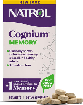Natrol Cognium Memory 60 comprimés vue avant