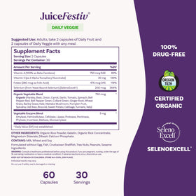 Natrol JuiceFestiv 60 capsules avec étiquette visible