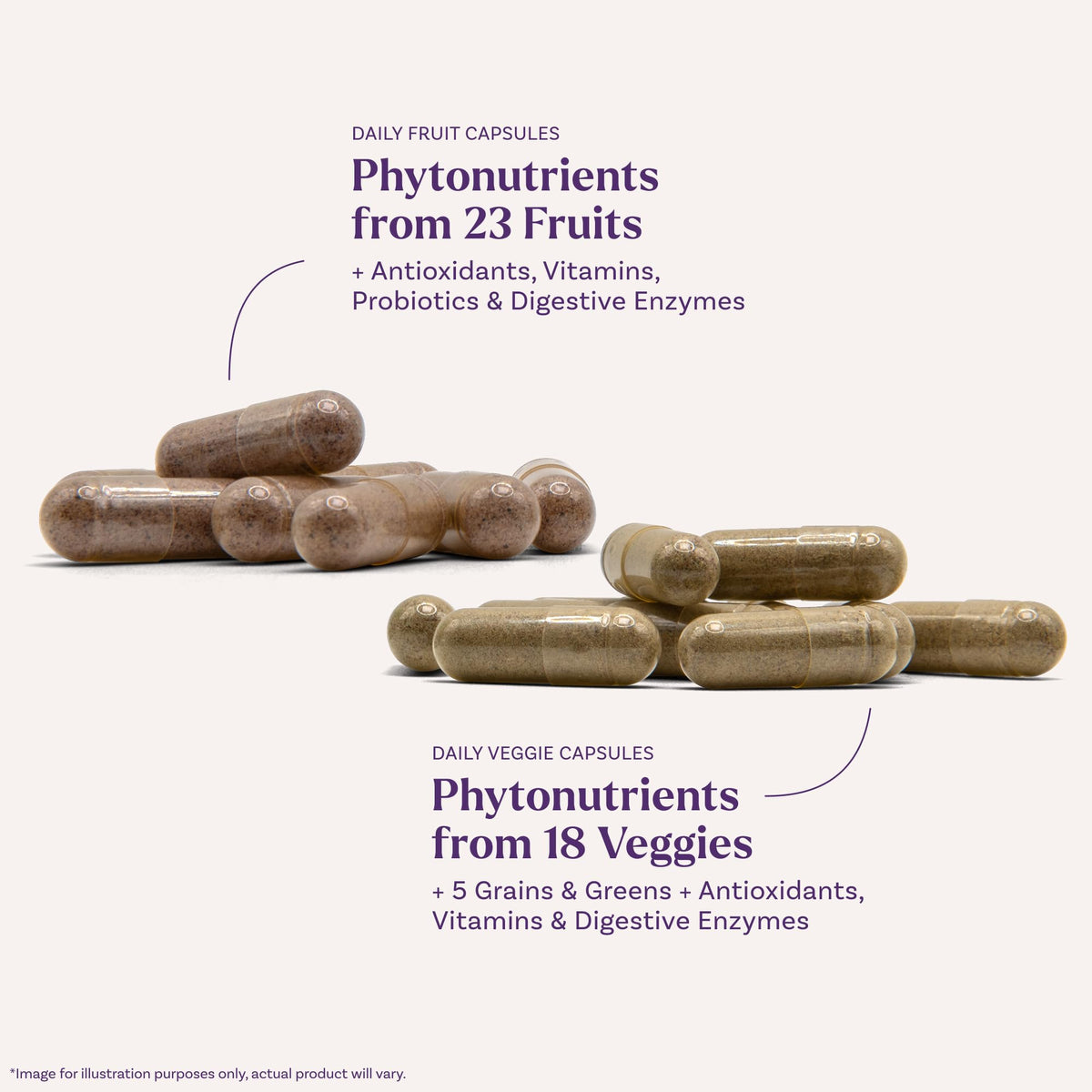Natrol JuiceFestiv capsules ouvertes montrant le contenu