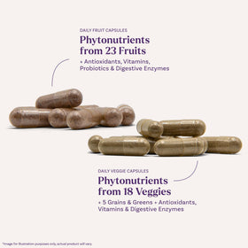 Natrol JuiceFestiv capsules ouvertes montrant le contenu